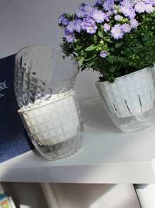 2 pezzi di vasi da fiori assorbenti a piante grasse, vasi da fiori in plastica trasparenti per l'auto-irrigazione, adatti per l'idroponica e l'idroponica, ideali per la crescita delle piante, l'appensione di orchidee e forniture per l'orticoltura