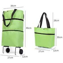 Wheeled Luggage Bag Foldable Storage Bag Transformable Into A Handbag Lightweight Trolley Case Messenger Bag Large Capacity Design Suitable For Travel And Shopping