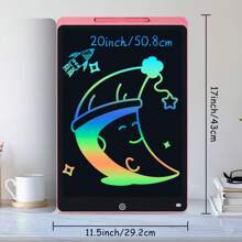 XZBB LCD-Schreibtafeln in verschiedenen Größen 8,5/10/12/16/20 Zoll, Kinderschultafel zum Zeichnen, Multifarbiges Großformat-Schreib- und Zeichenwerkzeug, kreatives Talent, Denkaufgaben für Kinder ab 3 Jahren, One-Touch Bildschirm löschen/sperren, Reise/Geburtstags/Einschulung/Weihnachtsgeschenk, zufälliger Rahmen im Blindpack