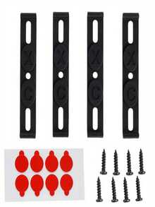 Frameless License Plate Mount 4PCS Weather-Proof License Plate Bracket Holder Car Tag Frame For Front And Rear Car Tags Exterior - one-size - View 2