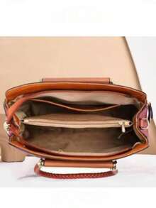 New Versatile Women's Messenger Bag, Stylish And Simple Large Shoulder Bag - 咖啡 - 查看 3