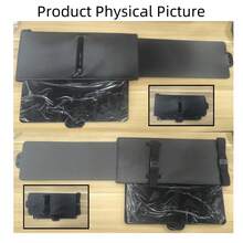 汽车遮阳板 - 带拉链滑块的汽车偏光遮阳板，升级版汽车遮阳板延长器，带 PC 镜片和侧遮阳板，驾驶用防眩光汽车遮阳板，紫外线过滤/防护