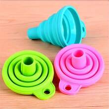 3/1 Pc Set Collapsible Silicone Funnel - Mini, Foldable Kitchen Tool For Water, Liquid, Oil Transfer - Essential Small Appliance For Apartment And Dorm (Options For Single Or Multi Pack, Please Check The Product You Purchase Before Buying) - Multicolor - View 7