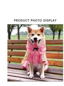 Reflective Dog Rain Poncho, Convenient Outdoor Pet Rain Jacket