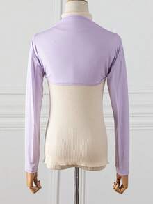 1 pièce Manches de protection anti-UV en modal léger et extensible de couleur unie, style classique d'été pour femmes, pour une utilisation en extérieur - Manches raglan unies - Voir 11