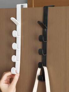 3 件套卧室门衣架，门上衣架，塑料家用储物，整理挂钩，钱包门上塑料家用储物，整理挂钩，钱包……袋子支架 - 彩色 - 查看 3