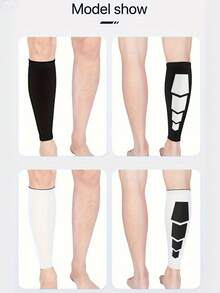 Compression Leg Sleeve Sleeves! Unisex Outdoor Basketball Football Long Leg Support Socks, Hiking Running Anti-Abrasion Anti-Collision Breathable Silicone Non-Slip High Elastic Protective Gear, Skin-Friendly Elastic, Breathable, Sweat-Absorbent, Stretchy Sports