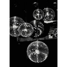 1 Stück Geschenk Pop Disco Ball Poster, Funkige Leinwandmalerei im 70er Jahre Stil, Frauenkopf mit Disco Ball Muster, Mädchenzimmer Dekoration, optional mit Rahmen - Verschiedenfarbig - Übersicht 50