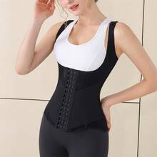 MISTHIN Steel Boned Back Support Abdominal Cincher Waist Trainer Women Slimming Body Shaper With Adjustable Shoulder Straps