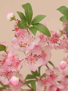 1pc New Peach Blossom Simulation Flower High-End Home Decor Hotel Decoration Fake Flower Ornaments Photography Props Ornaments