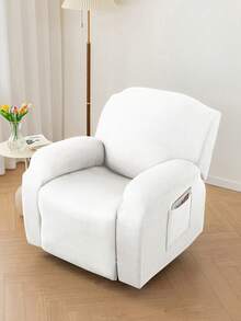 1PC, 2pcs, 3pcs, Household Items, Milk Thread, Thickened And Elastic, Waterproof And Dustproof, Chibas, Wear-Resistant And Stain-Resistant Cat Feet, Sofa Covers, American Style, Suitable For Living Rooms, Bedrooms And Other Places, Home Textiles, Household Items - White - View 5