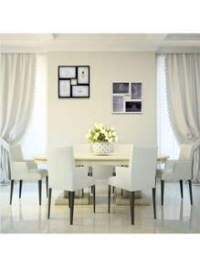 4-Grid 6-Inch Photo Frame Combination, Retro American Style Black & White Wall-Mount Or Stand Picture Frame, Baby Photo Album, Premium Glass Picture Frame, Small Gift