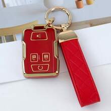 1 Pc Key Fob Cover TPU Car Key Case With Keychain 360 Degree Protection Shell For GMC For Chevrolet For Suburban For Tahoe For Yukon Exquisite High-End Keybag Suitable For Both Men And Women - Big Keychain - View 15