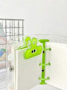 1/3/5pcs Cute Cartoon Big Eye Acrylic Clips, Waterproof Food Storage Bag Sealer, Durable Organizer Clips For Notes, Exams, Office Documents, Books, Kitchen Accessories