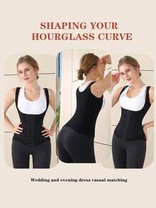 MISTHIN Steel Boned Back Support Abdominal Cincher Waist Trainer Women Slimming Body Shaper With Adjustable Shoulder Straps
