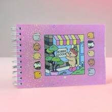 Livro Colorir Capa Dura Colorido Brilhante e Papel Grosso Desenho