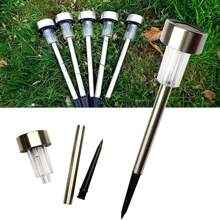 AISUTHA 10 Pcs Outdoor Solar Lights, Made Of Durable And Rust Proof Stainless Steel Material, Easy To Install Without Wiring, Suitable For Lighting Decoration In Terraces, Lawns, Paths, And Gardens