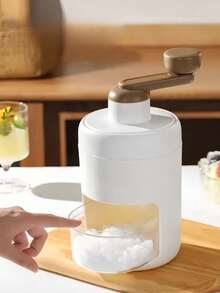 1pc Portable Manual Ice Shaver Machine For Home Use, Ice Crush Shaver For Shaved Ice & Slush, Summer Necessary Tool + 1pc Ice Cream Mold