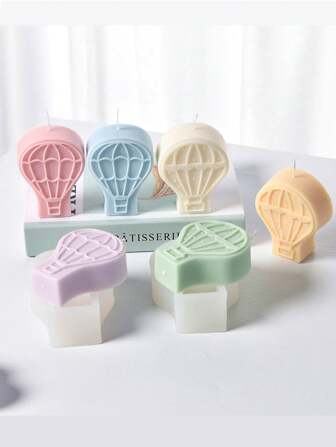 Silicone Hot Air Balloon-Shaped Mold, Candle Soap Mold, DIY Handmade Candle, Gypsum Resin Handicraft, Soap Hot Air Balloon Silicone Mold, Gift, Home Decoration, Souvenir Silicone Mold