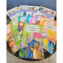 Kit com 20 livros Colorindo a Bíblia + Clássicos da Bíblia - Conjuntos - Visão 1