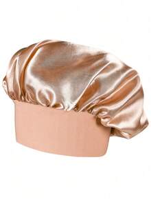 1/2Pcs Silk Bonnet For Sleeping, Satin Hair Bonnets, Soft Elastic Band Silk Sleep Cap, Silk Hair Wrap For Curly Hair Hair Sleep Cap - Multicolor - View 19