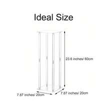 亚克力花架底座，透明花瓶中心装饰，适用于婚礼、活动、派对、舞台、过道夏季生日礼物海滩返校学校用品房间装饰 - 透明 - 查看 5