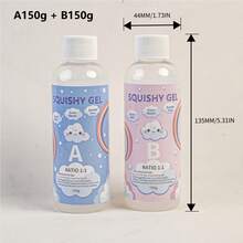 液体硅胶，用于制作柔软的凝胶 - 超软硅橡胶，快速固化，用于猫爪铸模，缓解仓鼠压力，减压礼物，DIY爱好者工艺品 - 無色 - 查看 9