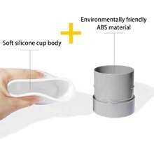 1pc Creative Fashion Silicone Cup-Shaped Car Trash Can, Detachable Mini Storage Bin For Vehicle