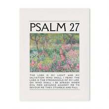 1 件粉色基督教诗歌印刷海报复古圣经墙面艺术帆布画现代客厅卧室家居美学装饰可选框架 - 彩色 - 查看 32