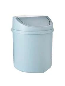 1 件迷你垃圾桶，封闭式小型垃圾桶，带盖桌面垃圾桶，桌面垃圾桶，旋盖可防止气味泄漏，存储和整理桌上的果皮和纸屑，非常适合浴室、家庭办公桌、咖啡桌、办公室、客厅、学习空间。 - 彩色 - 查看 15