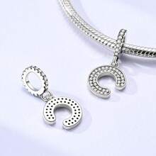 1pc Silvery Letters Charms 26 Alphabets Characters Letter Pendant Charm Fit Bracelet Necklace DIY Jewelry Making Beads Fine Women Jewelry Perfect For Women Girl Family Friend Gift
