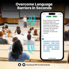 AI Language Translation Earbuds, LCD Touch Screen OWS Real-Time Translator One-Year Free Subscription Included For 144 Languages & Accents Translation Device Earphones - 黑色 - 查看 5