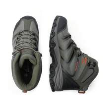 Botas de senderismo impermeables hasta el tobillo para hombre, calzado ligero para exteriores, senderos de trekking - Verde - Ver 6