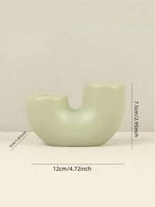 1 peça de suporte de vela de cerâmica romântico estilo minimalista europeu, adequado para suporte de vela de mesa de jantar decorativo, perfeito para presentes de Halloween, Natal e Ano Novo, material cerâmico, instalação de mesa