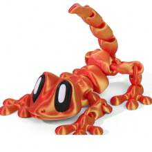 Adorno de Gecko impreso en 3D con articulaciones flexibles, apropiado para amantes y coleccionistas de geckos, ideal para decoración del hogar y oficina, perfecto como regalo de Halloween, Navidad y Acción de Gracias