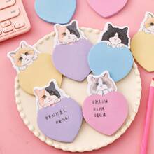 4 colores, 120 pegatinas lindas de gatos, pegatinas de perros, pegatinas adorables de pandas, pegatinas con forma irregular, pegatinas de papelería escolar, pegatinas de dibujos animados N veces, pegatinas lindas, adecuadas para la oficina y el estudio