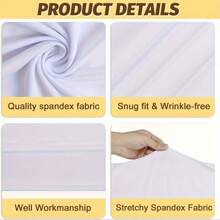 1 Set einfarbiger zylindrischer Ständerüberzug, Spandex Elastischer Säulenüberzug für Hochzeitsfeier, Dessertbuffet Dekoration, passend für zylindrische Tische, geeignet für Hochzeitsaccessoires, Süßwarenbuffets, Geburtstagsfeiern, Weihnachtsveranstaltungen, alle Jahreszeiten (Gestell nicht enthalten)