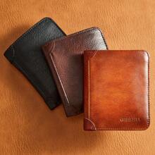 1pc Vintage Fashion Men's Wallet RFID Blocking Short Style Large Capacity Credit Card Holder Suitable For Men Young Professionals And Office Workers Great For Work Business Commute And School Wallet Mini Wallet Purse Wallet Men Wallet Leather Small Wallet RFID Wallet