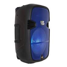 PBS-1004B Bocina Amplificador Vortex Fussion Acustic Radio FM, entrada USB, entrada Micro SD (TF), entrada auxiliar 3.5 mm, entrada 6.3 mm y entrada RCA - Negro - Ver 2