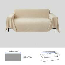 1pc Waterproof Sofa Blanket, Anti-Stain & Anti-Slip Furniture Protector For Sofa, Suitable For Bedroom Living Room Home Decor, Sofa Cover Blanket