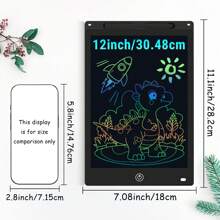 XZBB LCD-Schreibtafeln in verschiedenen Größen 8,5/10/12/16/20 Zoll, Kinderschultafel zum Zeichnen, Multifarbiges Großformat-Schreib- und Zeichenwerkzeug, kreatives Talent, Denkaufgaben für Kinder ab 3 Jahren, One-Touch Bildschirm löschen/sperren, Reise/Geburtstags/Einschulung/Weihnachtsgeschenk, zufälliger Rahmen im Blindpack