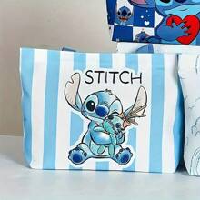 Disney 1pc Disney Official Authorized Large Capacity Canvas Tote Bag, Fixed Shoulder Strap, Wide Opening Design, Suitable For Daily Use, Large Storage Capacity, School Supplies,Back To School