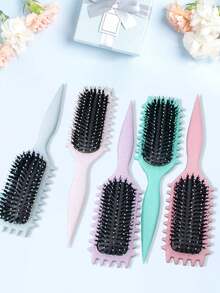 卷发梳 | 2025 专业卷发梳，打造完美卷发、波浪卷发和卷发 - 防毛躁、顺滑顺滑，打造沙龙级造型 - 彩色 - 查看 7