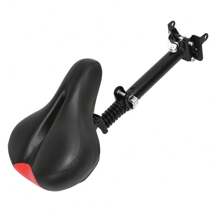 Asiento plegable con amortiguación ajustable para patinete eléctrico de 10 pulgadas, cojín suave apto para KUGOO M4/M4 Pro sin necesidad de taladrar