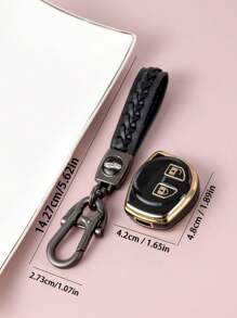 2/3pcs Suzuki Car Key Fob Cover + Keychain, Multi-Color Options, Scratch-Resistant Anti-Drop, 0.1mm Ultrathin & Quiet, 2-Button Precise Fit For Suzuki Car Models (Includes Installation Screwdriver), 360° Signal Protection, Fingerprint-Resistant Coating For Long-Lasting New Look [Check Details Page For Compatible Models]