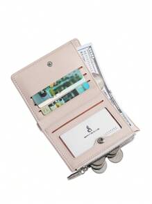 BATSIOE New Fashion Women Ultra-Thin Short Wallet Toothpick/Litchi Grain Lining Super Fiber Zipper Coin Pocket & Card Slots For Women Wallet Mini Wallet Purse Wallet Small Wallet Wallet Cute Wallet