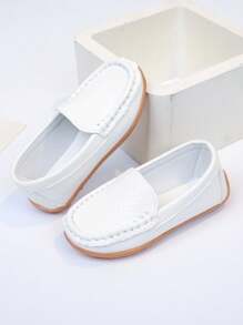 1 Pair Toddler Boys/Girls Soft Sole Anti-Slip Casual Loafers, Suitable For Spring And Autumn