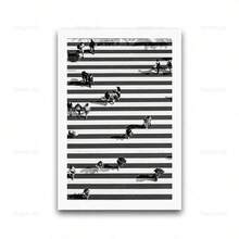1pc Black And White Fashion Sexy Girl Wall Art Canvas Painting Abstract Line Poster Prints Ings Pictures Living Room Home Wall Decor Optional Frame ,Wall Art With Frame - Multicolor - View 18
