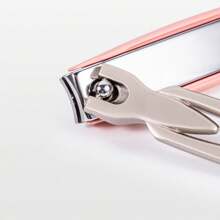 1pc Hollow Stainless Steel Nail Clipper With Anti-Splash Function And Nail Debris Collection Design, Available In 3 Sizes And Colors, Home Manicure Tool