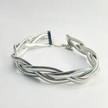 1 件复古 18K 镀金不锈钢三层缠绕颈链，适合日常佩戴和婚礼，送给女性的礼物 - Necklace - 查看 8